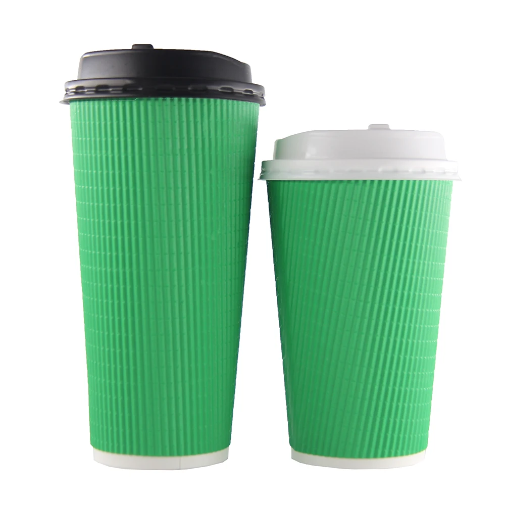 Оптовая продажа волнистая стена 20 унций бумажный стаканчик покрытие для