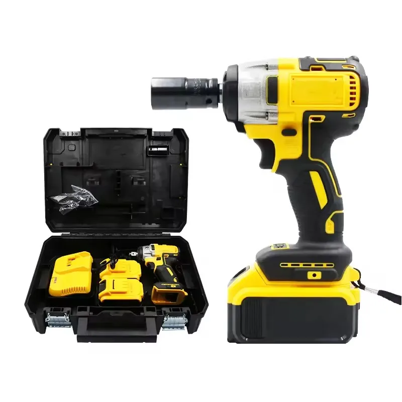 21V 300Nm 1/2 Lithium Battery Power Tools Set Cordless Wireless High Torque Spanner Kit Impact Wrench