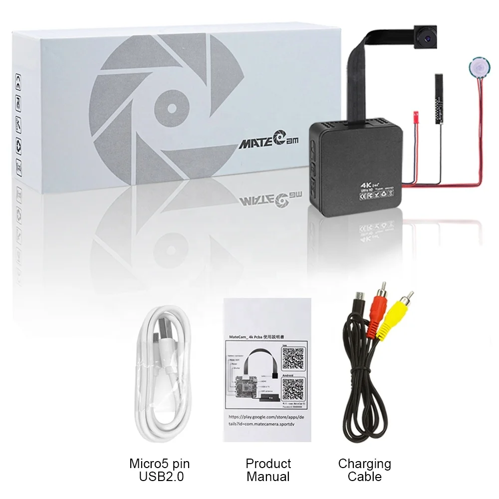 Wholesale 4K PIR Body Sensor Camera Module Video Recorder Motion Detection DIY WiFi Mini Camera