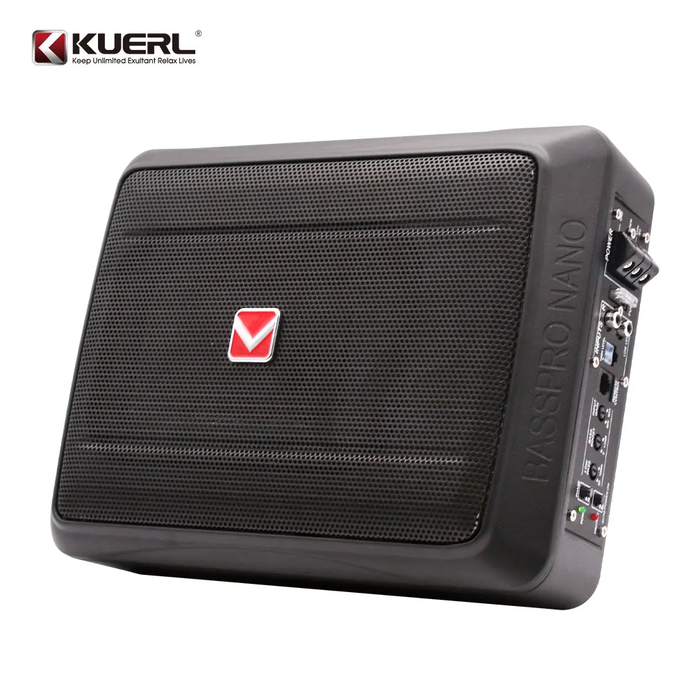 Factory wholesale 12V car active subwoofer 7*10 inch 600W high power pure bass seat subwoofer