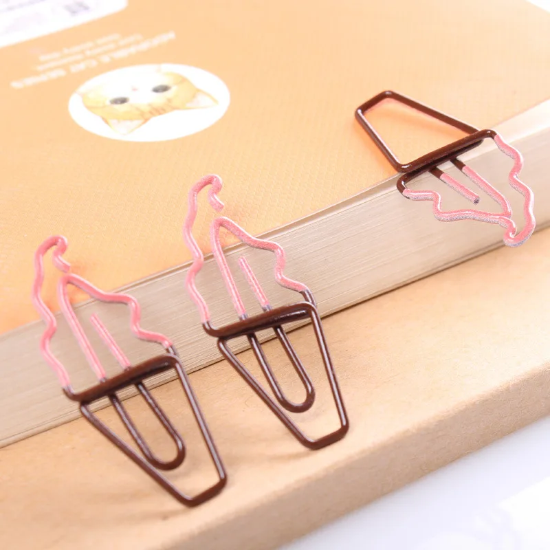 Wholesale creative cute colored custom shaped metal wire paper clip