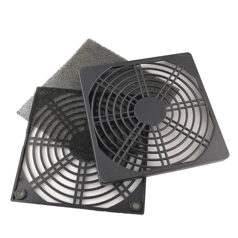 
120mm plastic outdoor Waterproof cooling filter fan cover Guards Net Mesh Protector dust filter Brushless Cooling Fan Cover 
