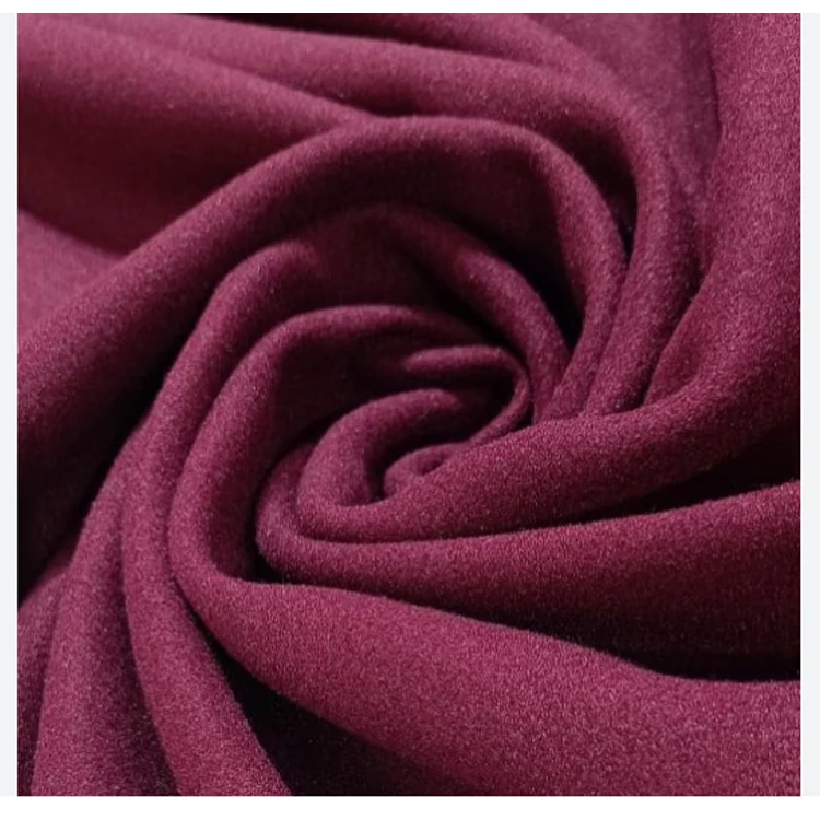 Autumn winter Pure wool fabric Wholesale custom Cashmere italian thailand knitted woven fabric for clothes