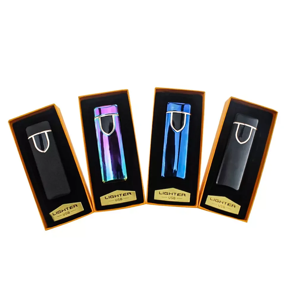 71 Электронная USB-зажигалка с индивидуальным логотипом беспламенные аксессуары для курения зажигалка