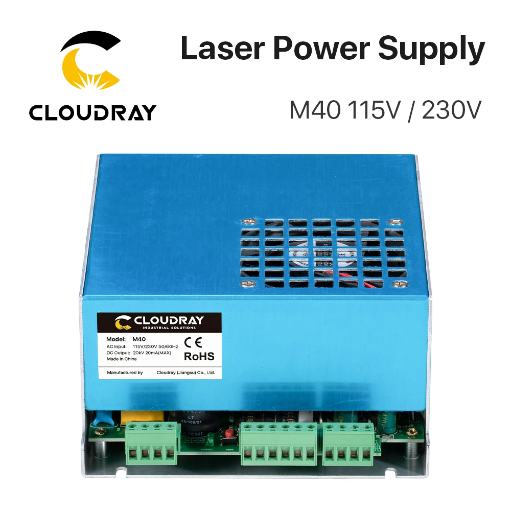 Cloudray CL1070 CO2 Laser Power Supply MYJG-40W 50W Green Shell