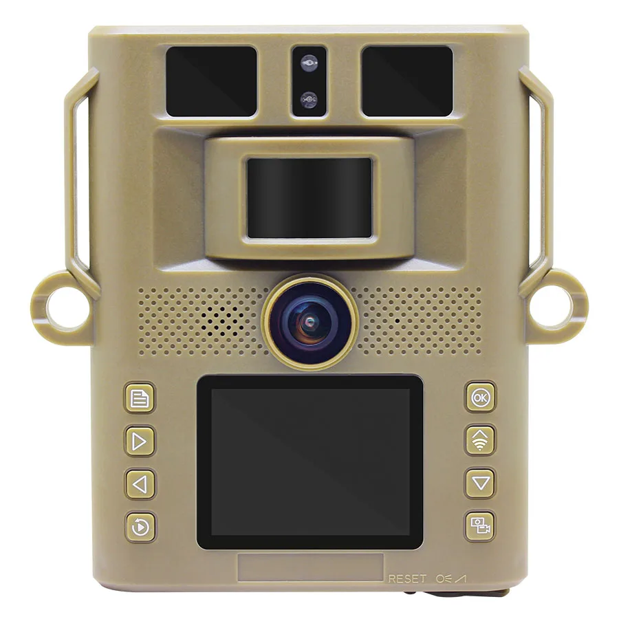 4K 46MP WIFI Solar Powered Wild Game Hunting Trail Camera with 8MP Sensor 5000mAh Lithium Battery App Control For Home Security