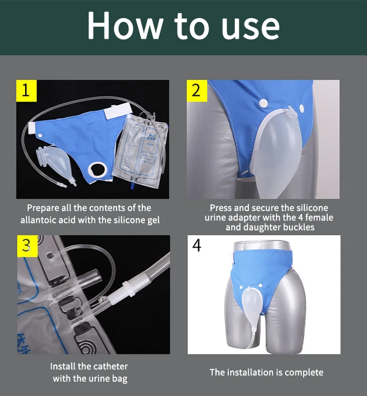 Portable Urinal for Men Urine Collecting Bag System Female Urine Bag for Elderly Urinary Incontinence