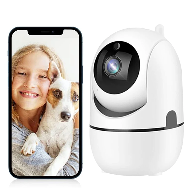 2022 HD 1080P Wi-Fi видеокамера детектор отслеживания движения ночное видение двухстороннее аудио цифровой зум умный дом 2