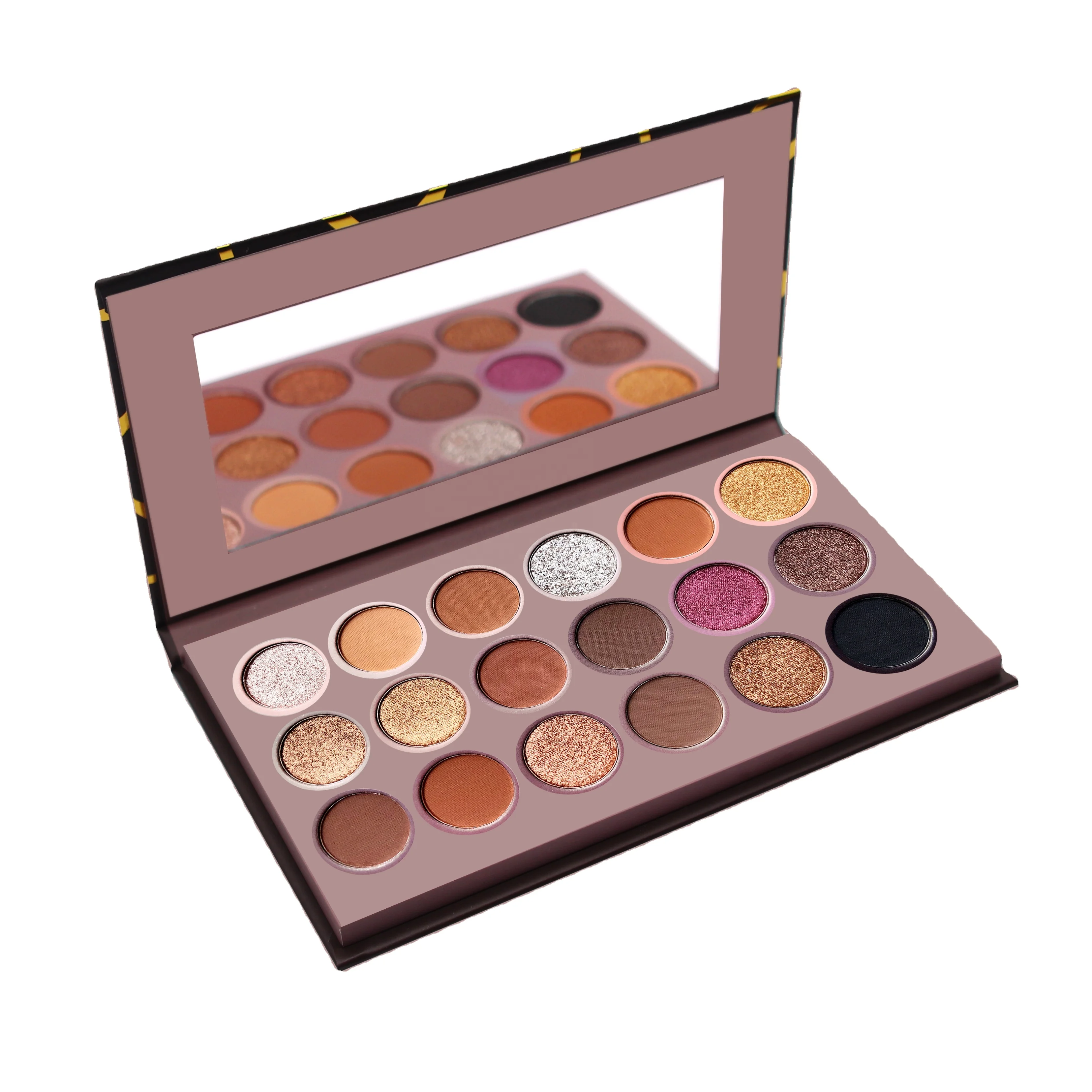 Фабрика изготовленный на заказ логотип 18 видов цветов теней для макияжа с метка частного назначения, красивая, стильная, Модная палитра теней для век