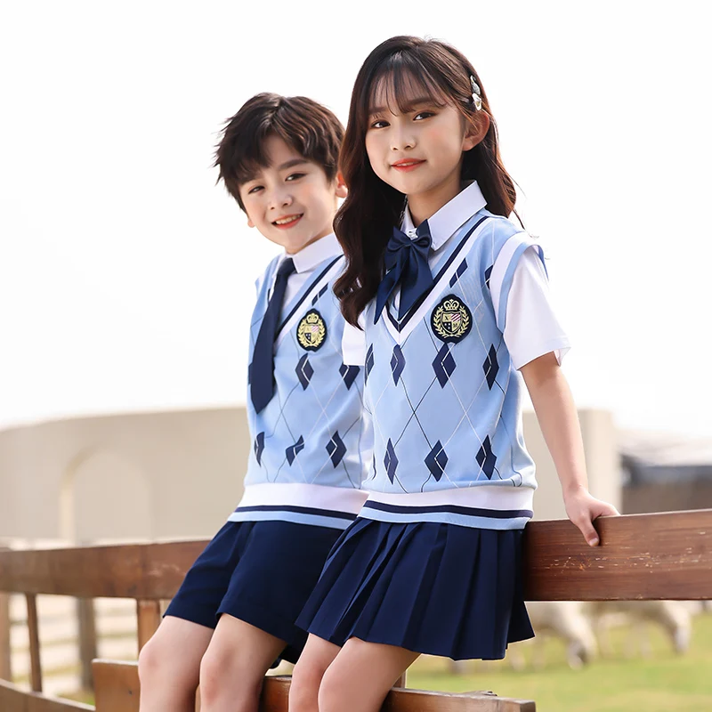 OEM Service school uniforms supplies Fashion clothin plaid japanese girls student school uniforms