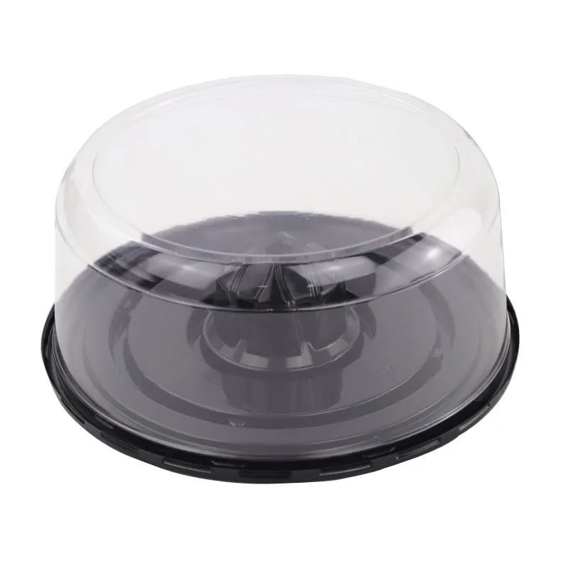 China factory custom & wholesale APET RPET PLA Cupcake dome lid boxes plastic packaging cake box
