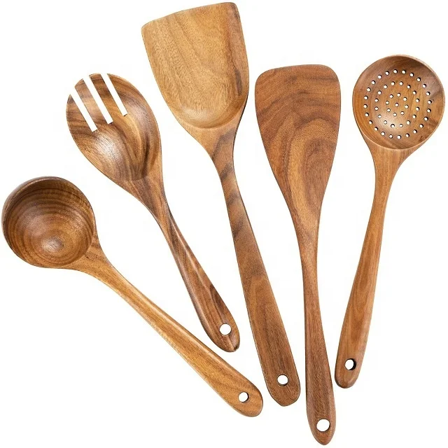 Wholesale Eco-friendly Natural Custom Wooden Spoons / Wooden Salad Spoons