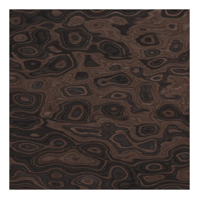 Engineered Ebony veneer Macassar Mexico ziricote Burl Veneer for Fancy Plywood