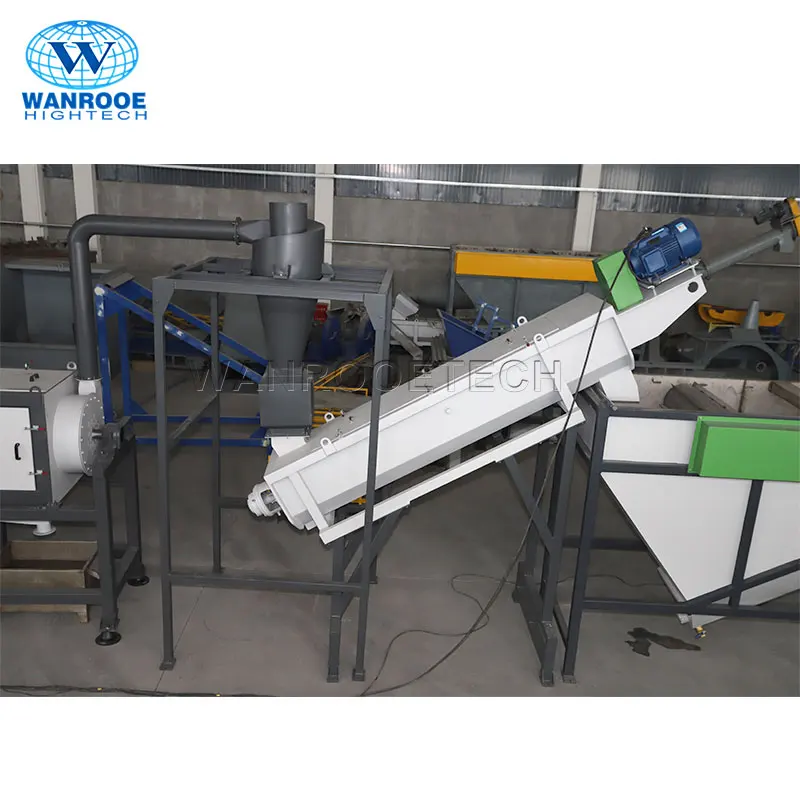 Отходов ПЭТ хлопья стиральная линия для переработки пластиковых бутылок