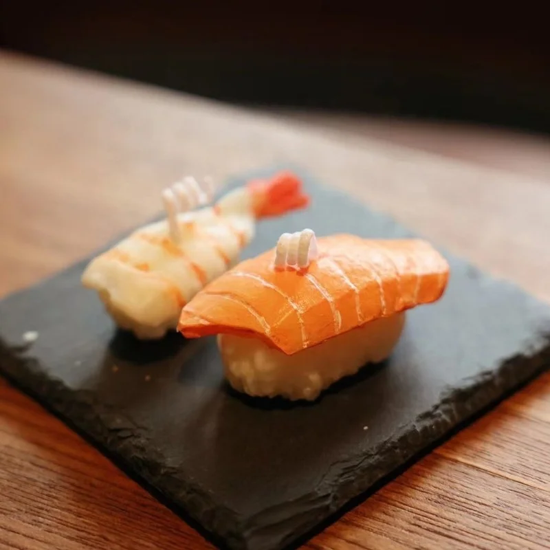 Berry Scent Japanese Food Refined Compact Sushi Salmon Fragrance Aromatherapy Scented Candles Photography Props For Products