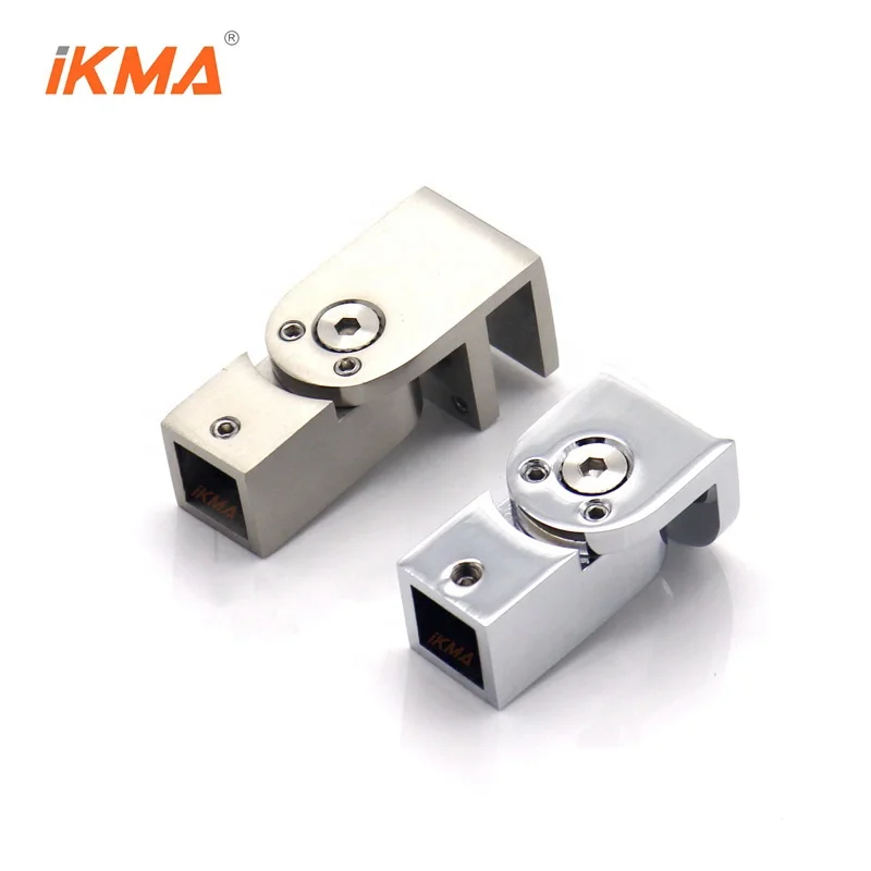 IGT Brushed Nickel stainless steel 304 15*15 mm Adjustable Support Bar Glass End Bracket