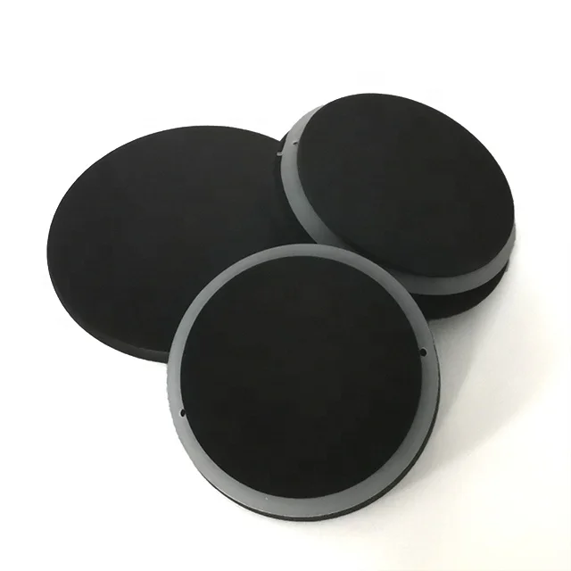  Custom size and color black bamboo lid for glass candle