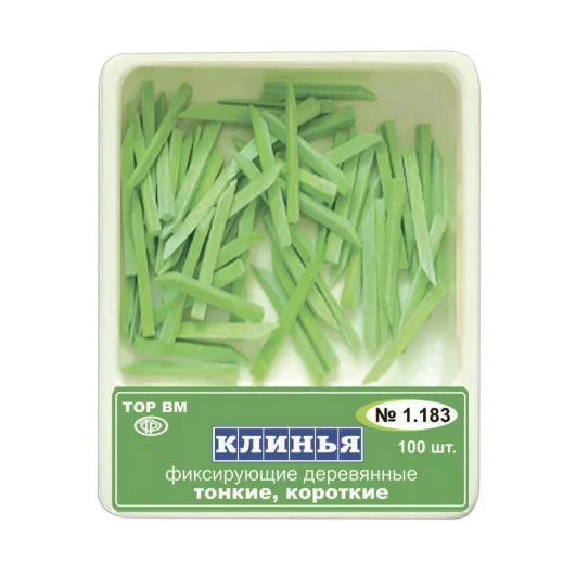 Hotsale 1.187 Dental Kit of thick long (violet) Wooden Wedges 100 pcsTOR VM/ TOP BM