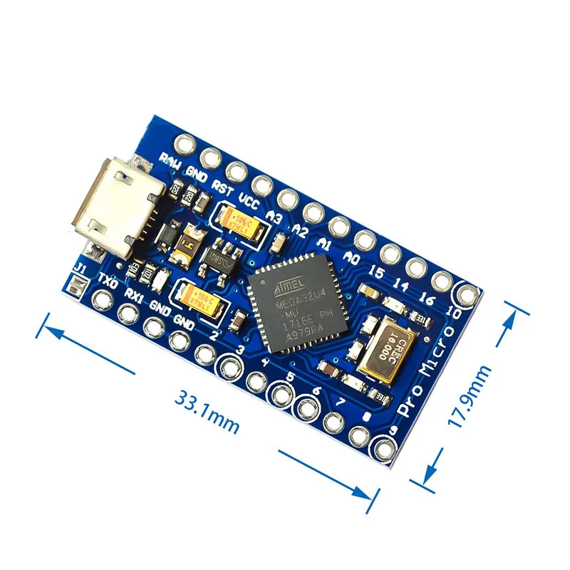 Arduinos Pro Atmega32u4 32u4 5v 16mhz Replace ATmega328 With Mini USB Type C 2 Row Pin Header Development Board Lvchi company