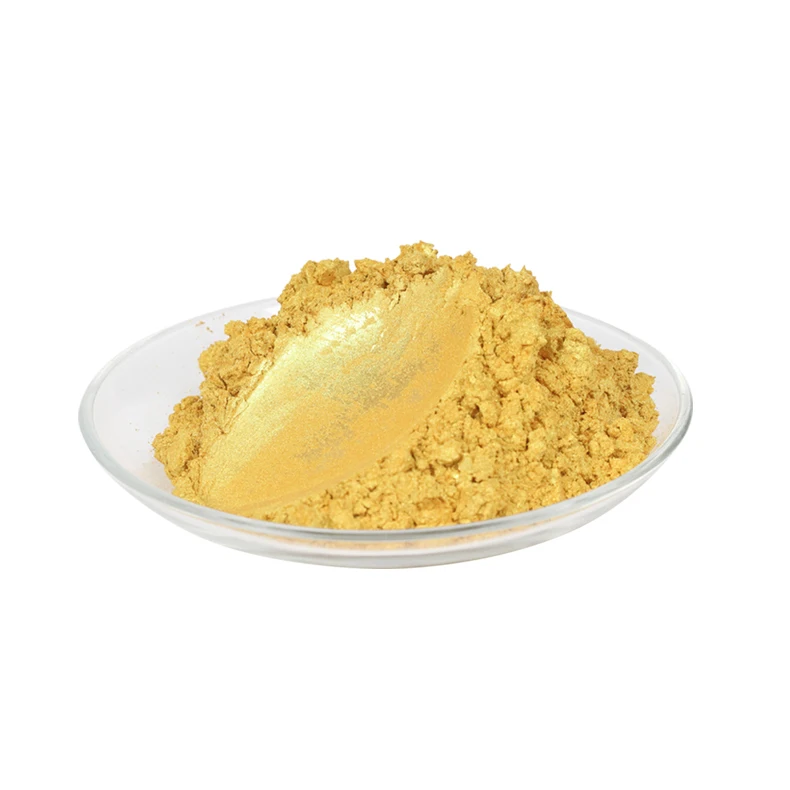 Gold Color Pigment Glitter Pearl Pigment Golden Pearlescent Mica Powder Pigment