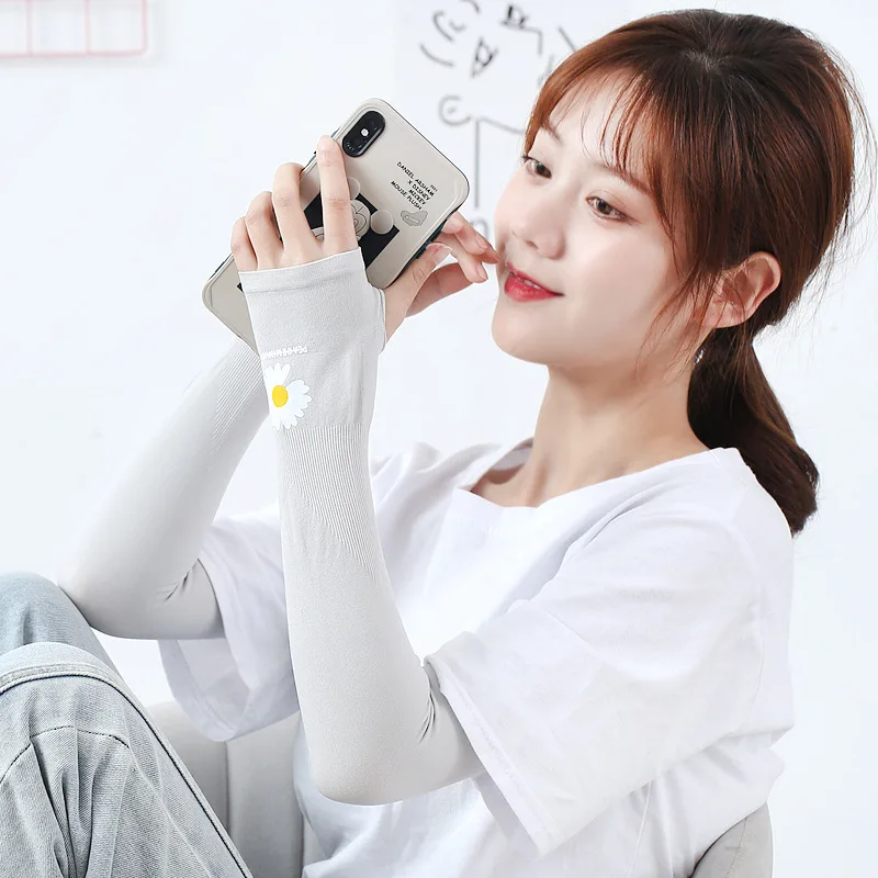 Summer anti-ultraviolet ice sleeves and sunscreen riding Cuff outdoor sports arm ice sleeves