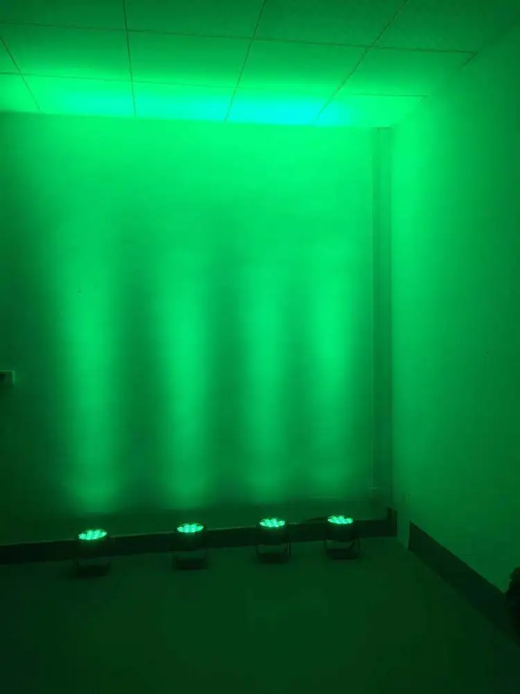 Winlite ce rohs led stage lights ip65 12x18w 6in1 battery wireless powered led flat par light