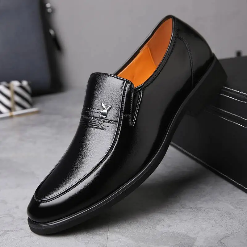 
Two Layer Cowhide Pu Lining Shoes Men Formal Leather Men Leather Shoes 