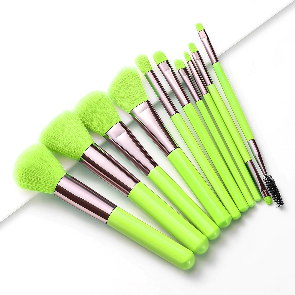 China factory 10pcs Cosmetic Eyeshadow brush Free Sample makeup brushes Wholesale Makeup Brushes