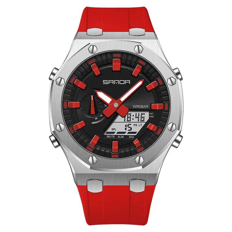 CW-361 OEM accept quartz analog silicone strap ladies wrist watches waterproof sports watch