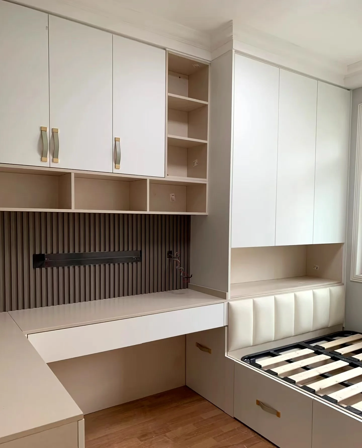 Specialize in International Trade Tatami Bed Wardrobe Desk Integrated Storage High Box Multi-Functional Home Furniture