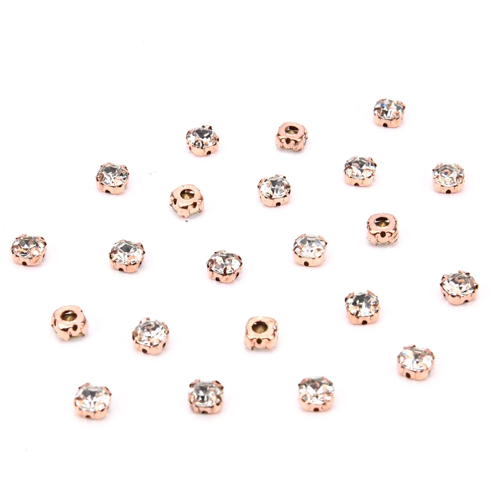 Wholesale Algeria 3D/4D Glass Stone SS35 SS45 SS40  Sew On Rhinestone for DIY Decoration Clothing