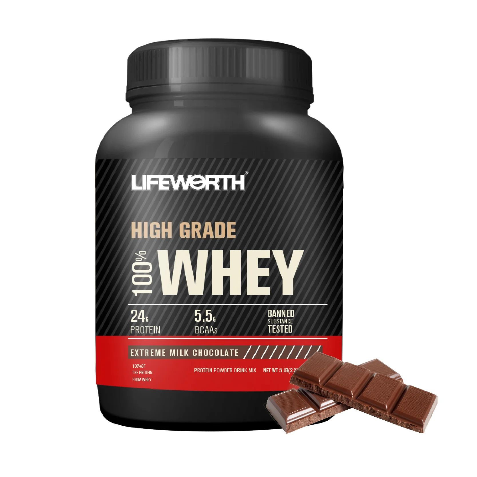 Lifeworth organic chocolate wholesale pea  whey protein isolate powder