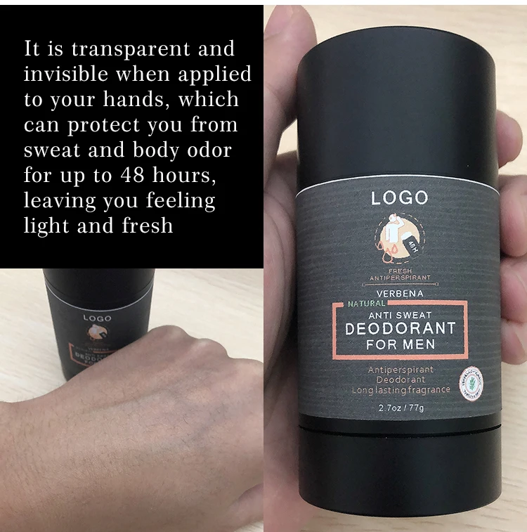 white organic body deodorant private label custom 55g aluminum free deodorant