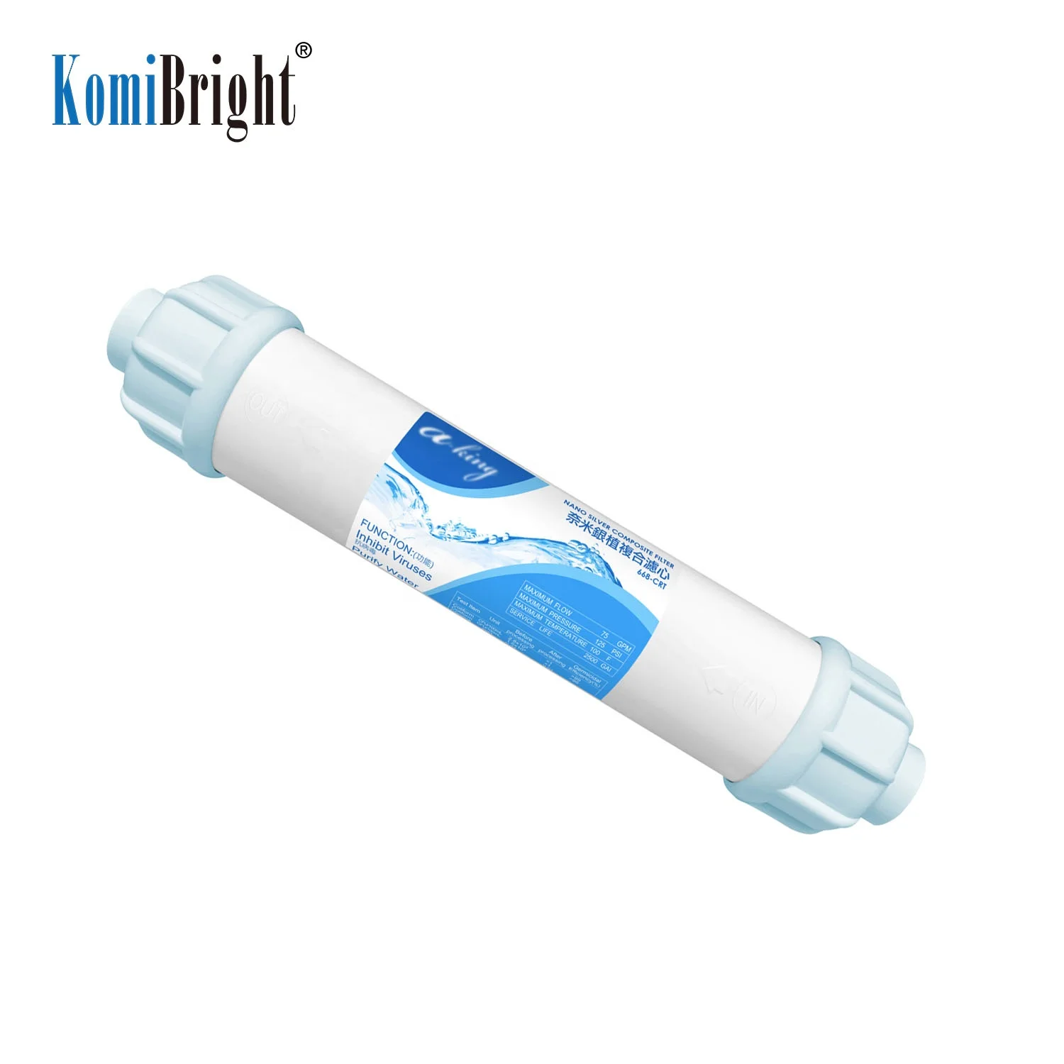 KB33 Nano серебряный композитный картридж с фильтром из активированного угля