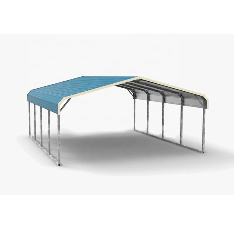 Factory Direct Sales 20x20 Waterproof 2 Cars Metal Carport Impored from China