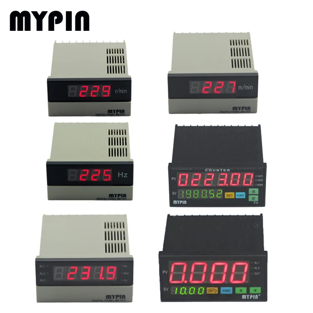 MYPIN (FA8-4RRB) 4 Digits Frequency//RPM/HZ Meter/Tacho Counter meter (MYPIN)