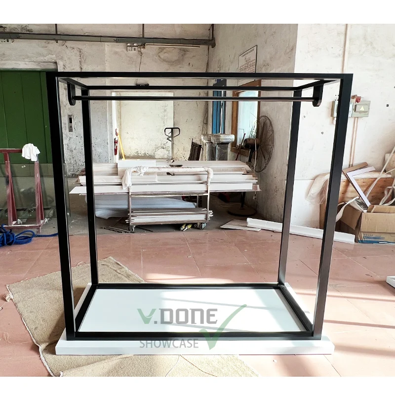 Wholesale retail clothing store furniture garment rack wall display racks shelf for  boutique women clothes shop decoration