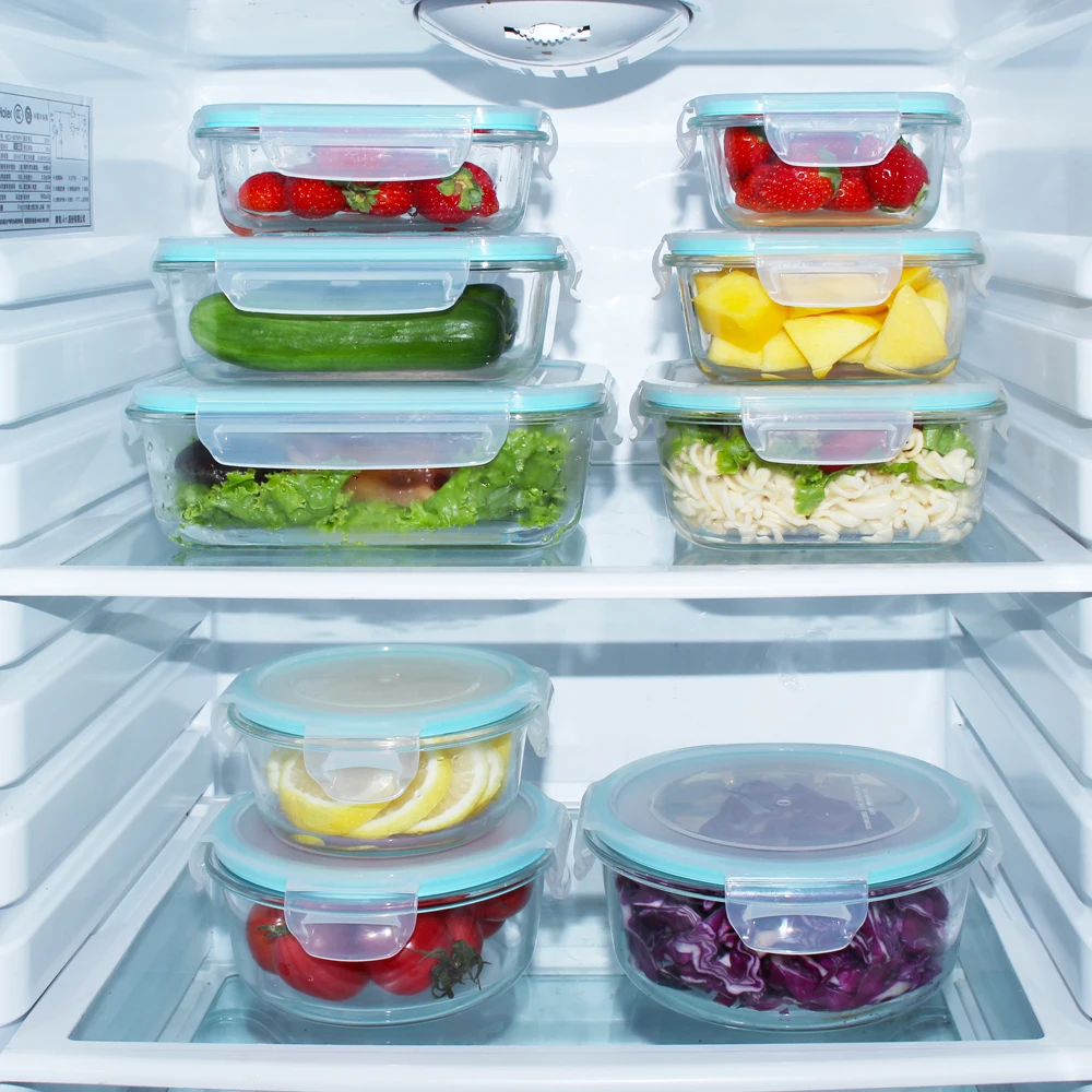 hot selling kitchen accessories glass food storage container sets