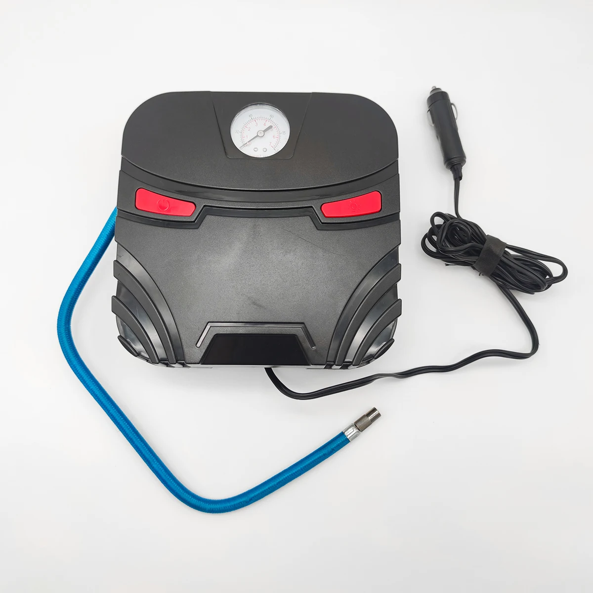 
Square Double cylinder auto dial tire inflator pump DC 12v car air compressor portable air pump for car bike truck 19mm 