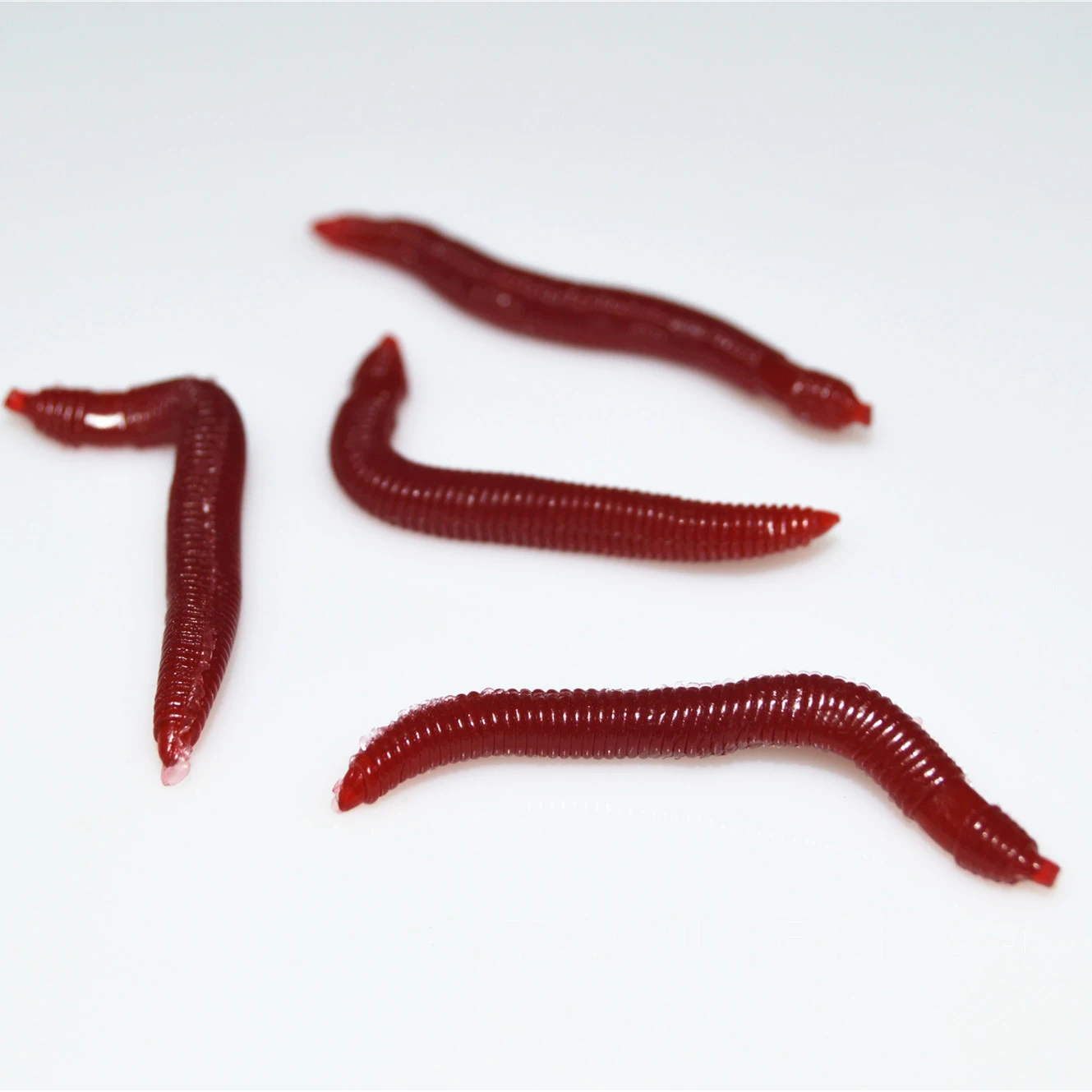 WEIHE  3.5cm 0.25g Isca Artificial Simulation Red Earthworm Soft Bait Fishing Lure Lifelike Worm Smell Baits Pesca