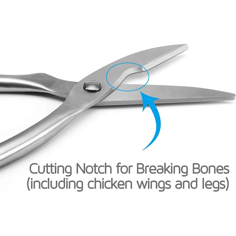 Premium Kitchen Stainless Steel Scissors Heavy Duty Meat Kitchen Shears For Cutting Chicken Bone Scissors