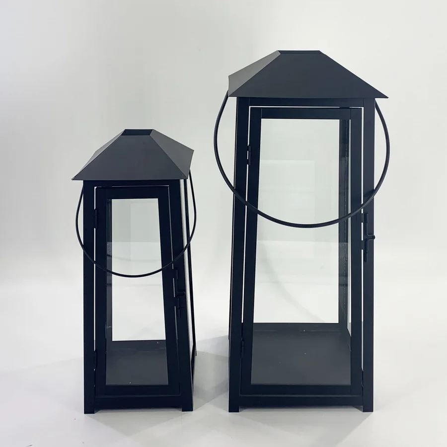 black iron farmhouse metal lantern large cast iron lantern