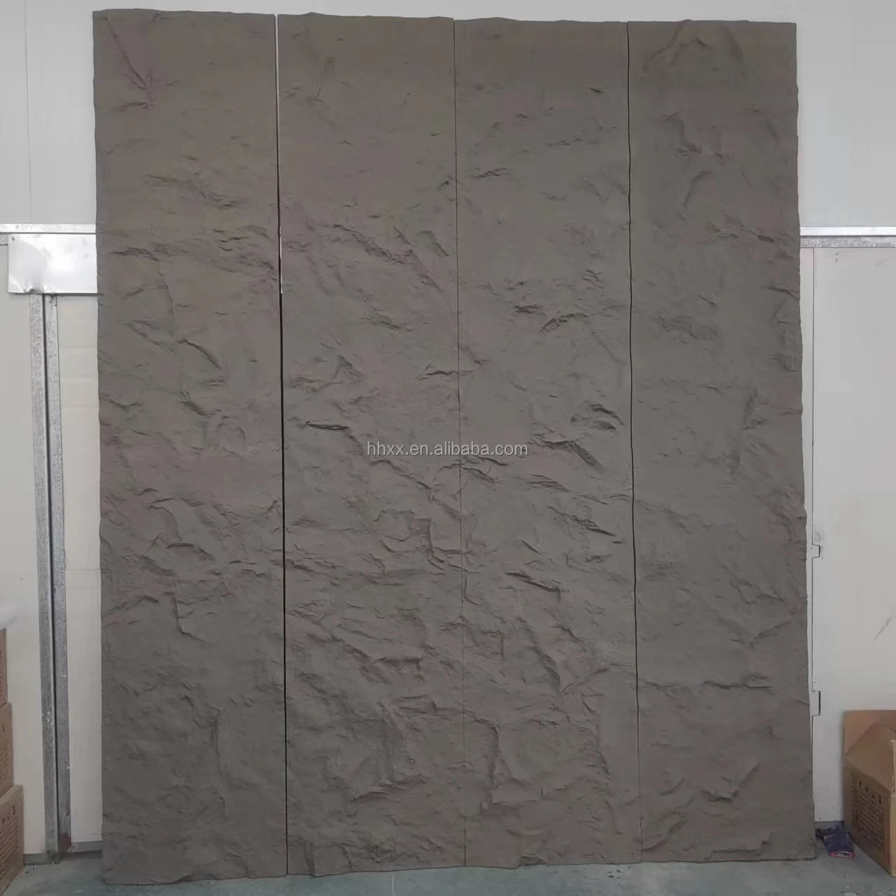 Huge Rock Stone  Panels PU Artificial Stone Veneer Wall Polyurethane Stone Faux Panel Indoor and Outdoor