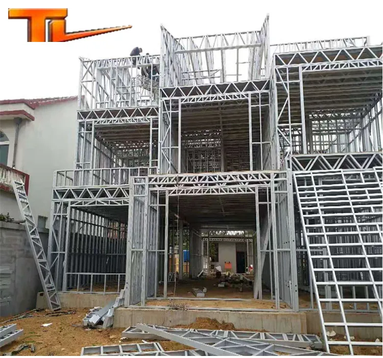 Luxury prefab home light steel structure prefabricated villa modern steel house villa