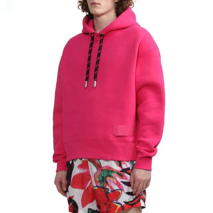 Autumn Men Sweatshirts Solid Fleece Oversized Hoodie Fashion Hip Hop Unisex Hoodies Set Streetwear Sweatshirt