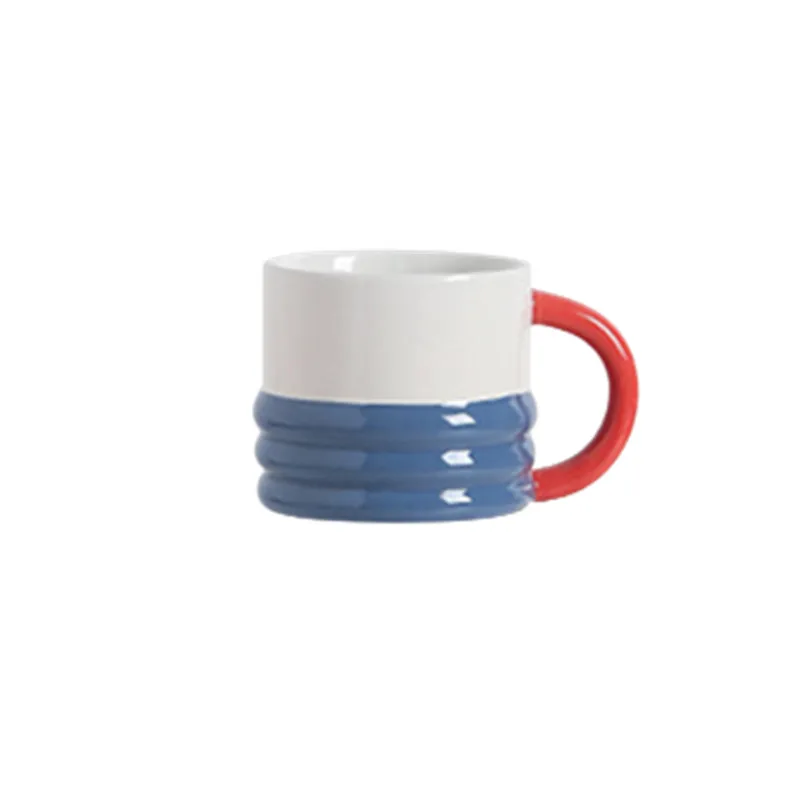 New top seller two tone donut nordic custom logo cheap porcelain ceramic unique creative tea coffee cups mugs