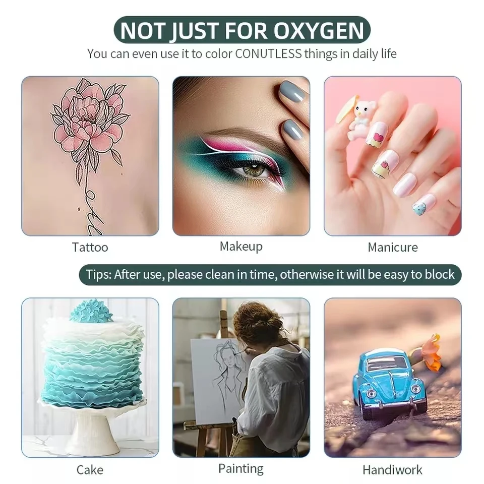 Portable Water Oxygen Injector  Model mini nano facial mist sprayer high-pressure facial Hydrating water oxygen airbrush