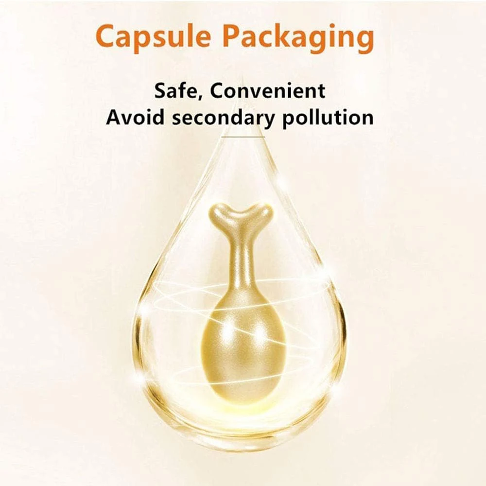 Fullerene placenta facial serum capsules moisturizing and nourishing the skin repair firm  facial essence capsules whitening