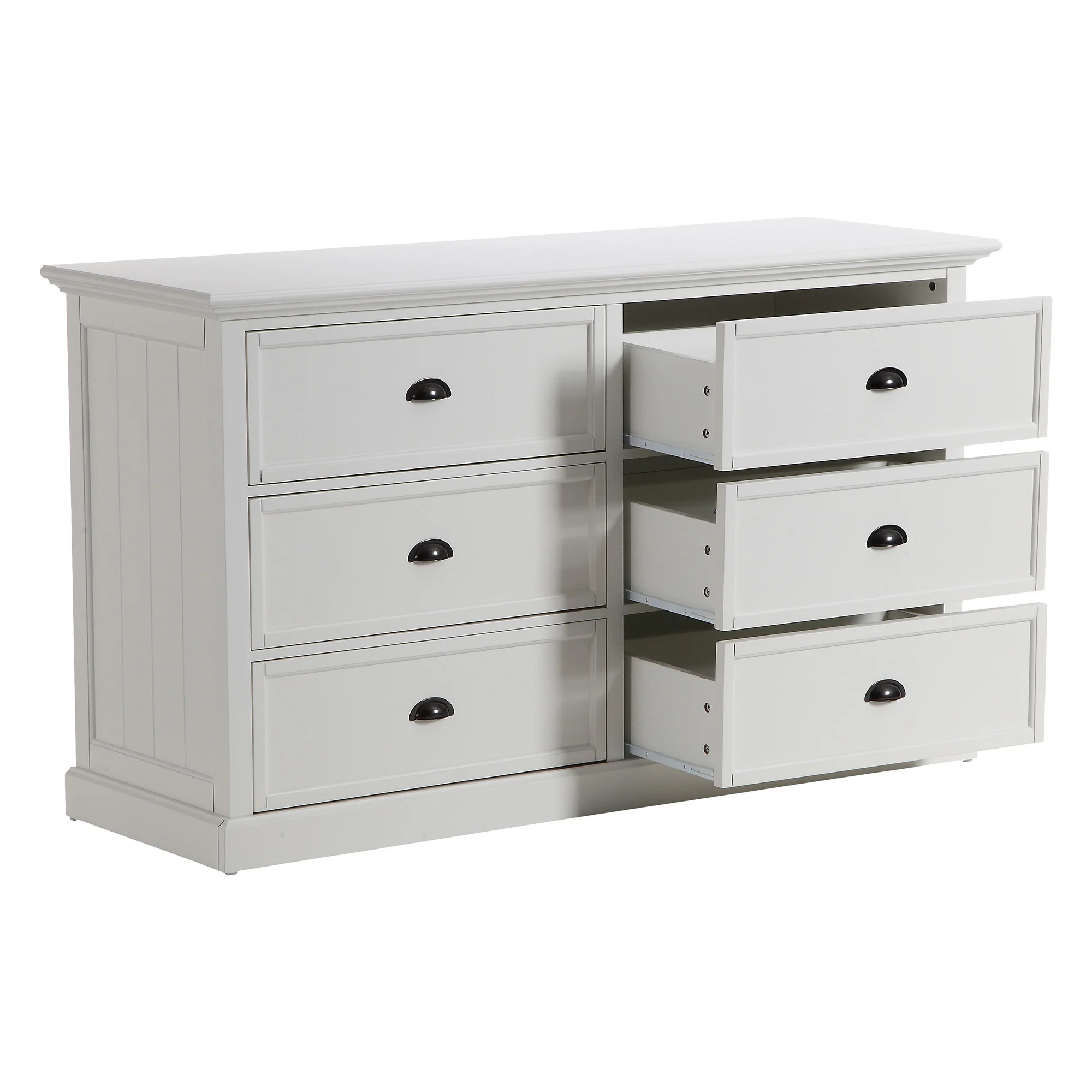Modern MDF With Matt Lacquer Painting Chest Drawers Bedroom Furniture Wooden White 6 Chest Drawers Cabinet Storage Organizer