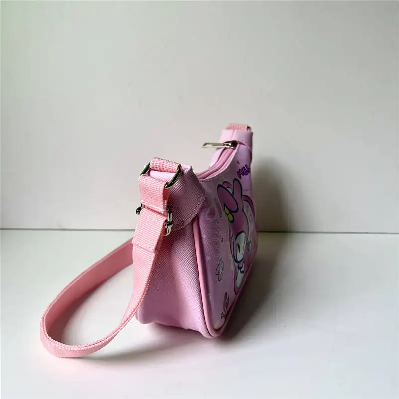 Botu fashion sanrio Shoulder Bags kawaii anime  Cinnamoroll melody PU ox high-capacity girls gifts Shoulder Portable bags